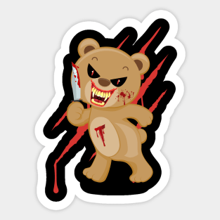 Teddy The Killer Bear Sticker